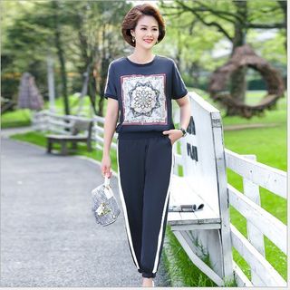 [CAO CẤP] BỘ THỂ THAO TRUNG NIÊN COTTON CAO CẤP PHỐI HOẠ TIẾT 3D TT0180 [ NHẬT-HÀN QUỐC]