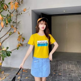 Áo thun hình croptop