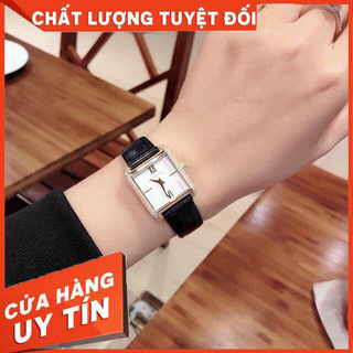 [ ]Đồng hồ nữ dây da vuông miko MK2762