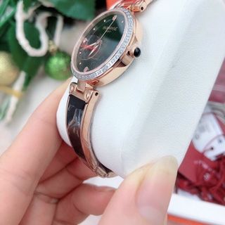 [ ]Đồng hồ nữ lắc inox Sun rai viền đá