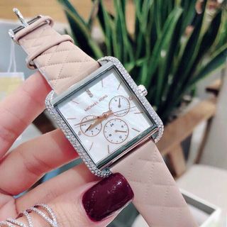 [ ]Đồng hồ nữ da mặt vuông Mk2768