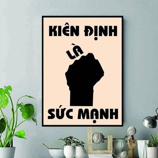 Tranh gỗ treo tường_Kiên định là sức mạnh_CRN_01 Trenddecor