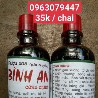 Rượu xoa bóp bình an công chính
