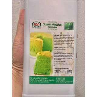 hương lá dứa colarome có màu bico chai 1L