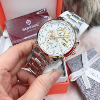[ ]Đồng hồ nam thép không gỉ Sun rai