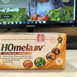 HOmela.BV – Viên Ngậm Trị Ho, Dùng được cho người bệnh tiểu đường