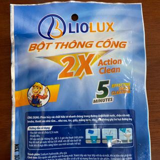 Bột thông cống LIOLUX thông tắc cống, đường ống, bồn cầu, bồn rửa CỰC MẠNH - HÀNG VIỆT NAM