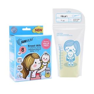 Túi trữ sữa Sunmum Thái Lan 250 ml (50 túi/hộp)