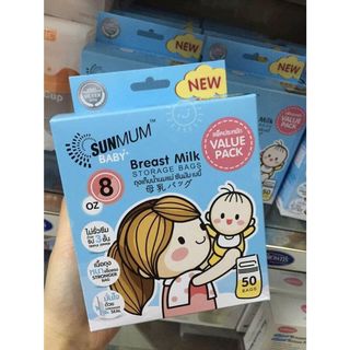 Túi trữ sữa Sunmum Thái Lan 250 ml (50 túi/hộp)