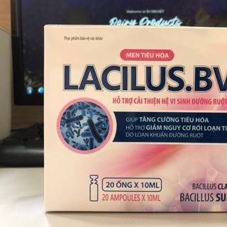 LACILUS.BV - Bổ sung lợi khuẩn, hỗ trợ cải thiện hệ vi sinh đường ruột, giúp tăng cường tiêu hóa