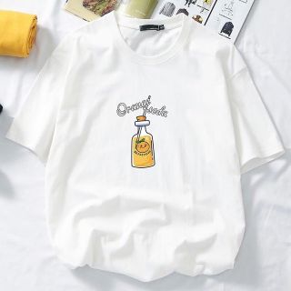 Áo thun nữ form rộng tay lỡ unisex in hình orange soda giá rẻ