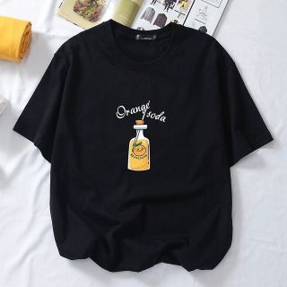 Áo thun nữ form rộng tay lỡ unisex in hình orange soda giá rẻ