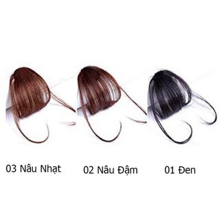 Tóc Mái thưa giả Có Kẹp