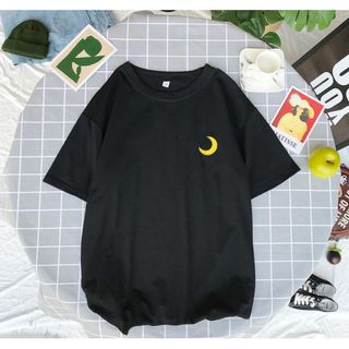 Áo thun unisex [Free Ship] nữ form rộng tay lỡ in hình thời tiết trăng sao mặt trời