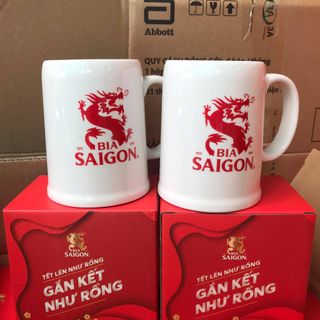 Ly sứ Minh Long bia sài gòn (Hàng khuyến mãi)