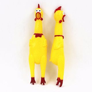 Đồ chơi con gà la hét - gà bóp kêu (size trung)