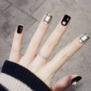 Sơn gel AS bền màu cực kì mướt 15ML (dành cho tiệm nail chuyên nghiệp) Trắng-Đen