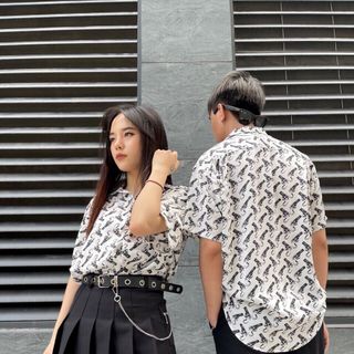 sơ mi họa tiết khẩu súng