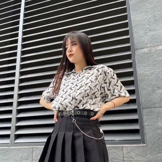 sơ mi họa tiết khẩu súng