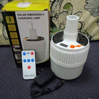 Bóng Đèn Tích Điện 100w ( ) có điều khiển từ xa và tấm NLMT