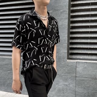 Sơ mi họa tiết điếu thuốc