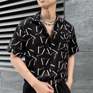 Sơ mi họa tiết điếu thuốc