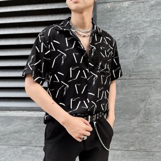 Sơ mi họa tiết điếu thuốc