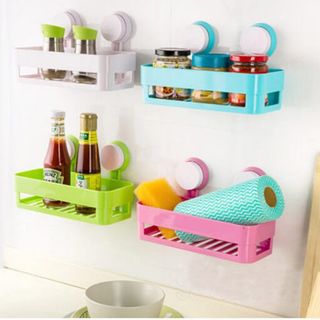 KỆ NHỰA NHÀ TẮM, NHÀ BẾP MINI TREO TƯỜNG ĐA