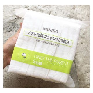 Bông Tẩy Trang Miniso Nhật Bản 180 Miếng