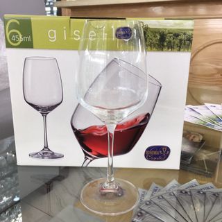 Bộ 6 Ly Vang Thủy Tinh Chân Cao GL1304 ( THÙNG 8B)