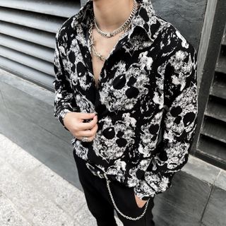 Sơ mi họa tiết đầu lâu