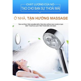 Vòi sen tắm tăng áp nước 2 mặt Nhật Bản - 2 chế độ phun sương massage cơ thể và tăng áp lực nước cực mạnh giá sỉ