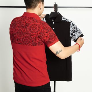[size to 50-110kg] Áo thun nam cá sấu HỌA tiết