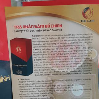 TRÀ NHÂN SÂM BỐ CHÍNH TUỆ LÂM - LUXURY