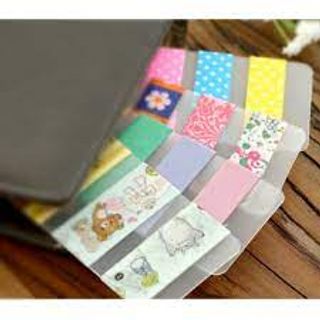Miếng nhựa chiết washi tape gắn sổ planner