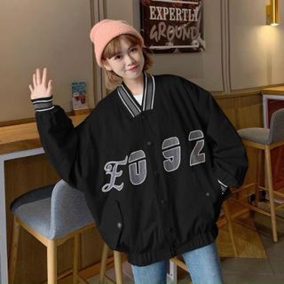 Áo khoác dù kiểu bomber logo in 2 thân bao đẹp
