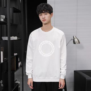 Áo Sweater Vòng tròn chử phản quang