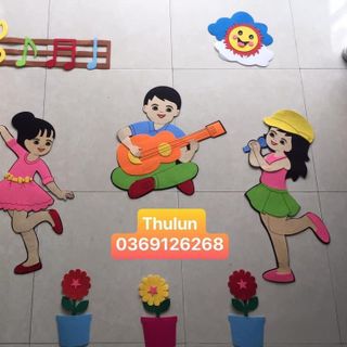 Tranh dạ trang trí góc mầm non