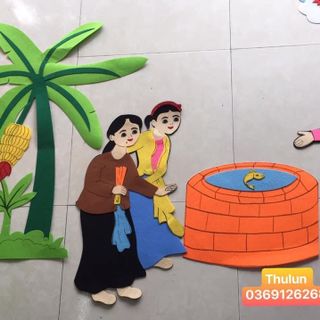 Tranh dạ trang trí góc mầm non