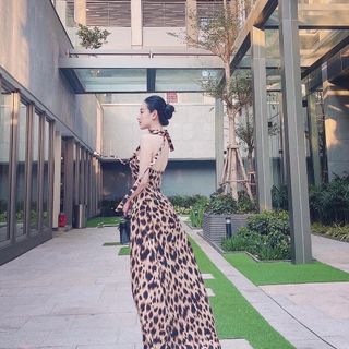 ĐẦM MAXI BEO HỞ LƯNG - DT1515 - xưởng may đô thành