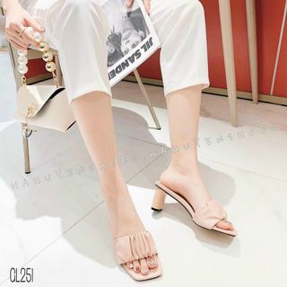 Dép gót nhún bản cao 7f