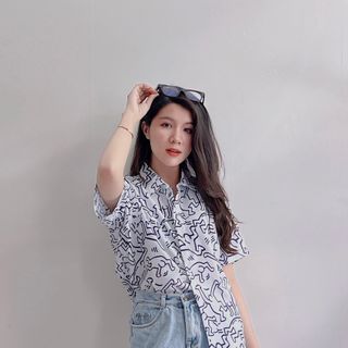 ÁO SƠ MI ĐI BIỂN NAM NỮ HOẠ TIẾT FORM RỘNG
