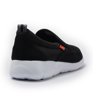 Giày Slip-On Nam Xỏ Trơn Quai Lưới Đế Đi Siêu Nhẹ Màu Đen BQ, GTT 982