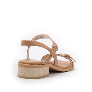 Giày Cao Gót Hai Quai Mảnh Phối Belt Gót Vuông Caro, Đế 3cm Gi AP310-P1413 BQ