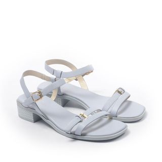 Giày Cao Gót Hai Quai Mảnh Phối Belt Gót Vuông Caro, Đế 3cm Gi AP310-P1413 BQ