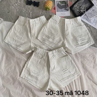 Quần short jean nữ bigsize