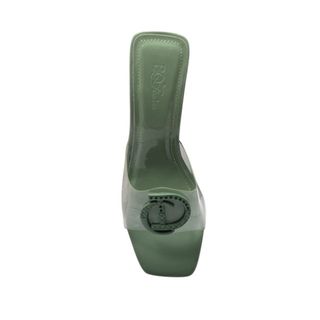 Guốc Nữ Quai Ngang Meca Phối Khóa CD Thời Trang Đế 6cm G H25 - BQ