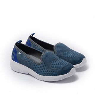 : Giày Sli-On Nữ Đế Siêu Nhẹ Quai Lưới Phối Hai Màu, Màu Xanh GTT 72 BQ