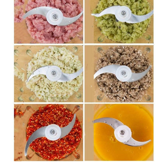 Máy Xay Thịt, Xay Đa Năng Cối Inox Không Gỉ 4 Lưỡi Dao Kép Siêu Sắc Bén- Say thịt, Cá, Hoa Quả, Tỏi ớt