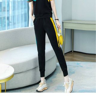 [CAO CẤP] BỘ ĐỒ THỂ THAO COTTON PHỐI MÀU TT492